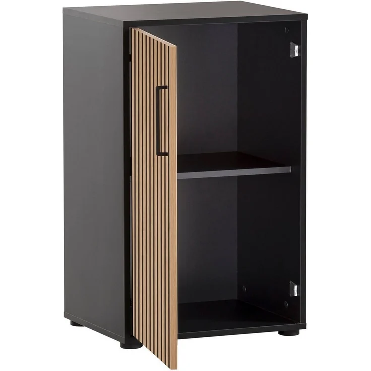 Schildmeyer Aktenschrank Hank, MADE IN GERMANY, Breite 50 cm Tür mit Akustikprint, Metallbeschläge, Softclose-Funktion – Bild 2