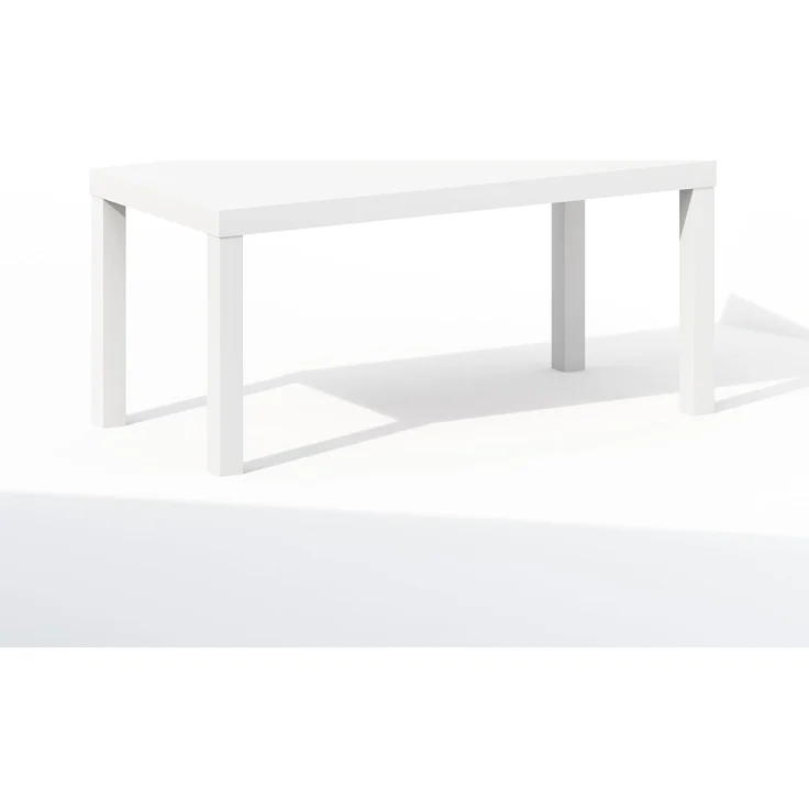 Furinno Simplistischer Moderner TV-Ständer, TV-Tisch, Weiß – Bild 5