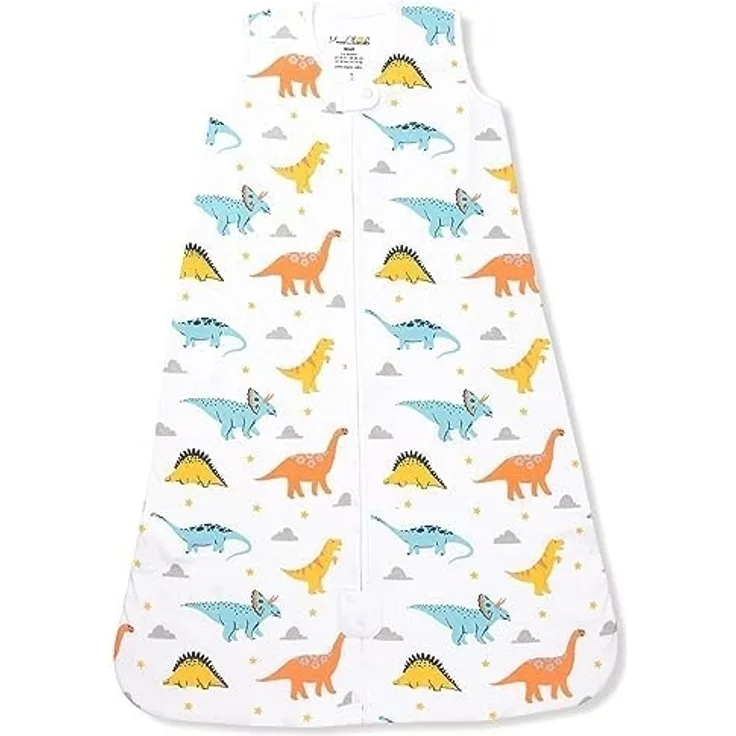 Baby Schlafsack 1.0 TOG, Bio-Baumwolle Baby tragbare Decke mit Zwei-Wege-Reißverschluss, Übergang zum Baby Schlafsack, Ganzjährig Schlafsack für Neugeborene Kleinkind Junge Mädchen, 24-48 Monate