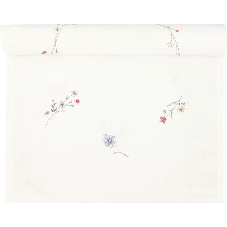 Greengate Tischdecke Venissa Tischläufer white 140x45 cm