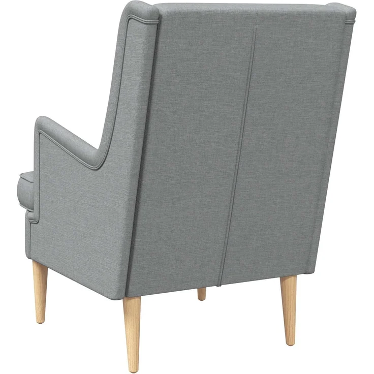 vidaXL Sessel Hellgrau Stoff 42029948 – Bild 4