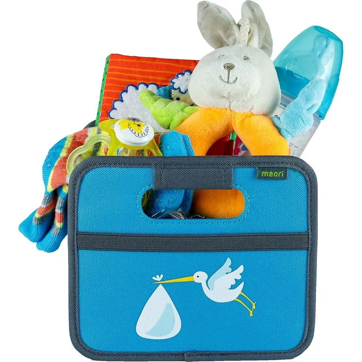 Meori - Faltbox Mini Aufbewahrungsbox Klappbox Storch A100317 – Bild 4