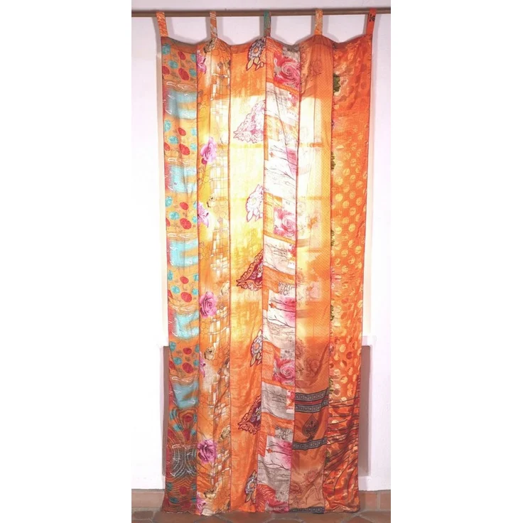 Guru-Shop Vorhang Seidiger Vorhang (1 Stk) Gardine aus Patchwork.. – Bild 2