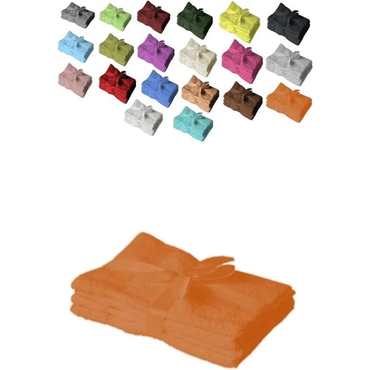 12 x Gästetuch 500 g/m² 30 x 50 cm Terrakotta – Bild 1