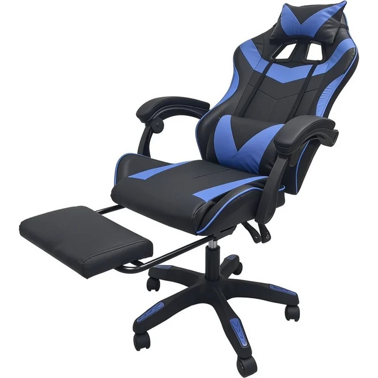 HTI-Living Drehstuhl Gaming Stuhl Krit Eco Schwarz-Blau (Stück, 1 St) – Bild 3
