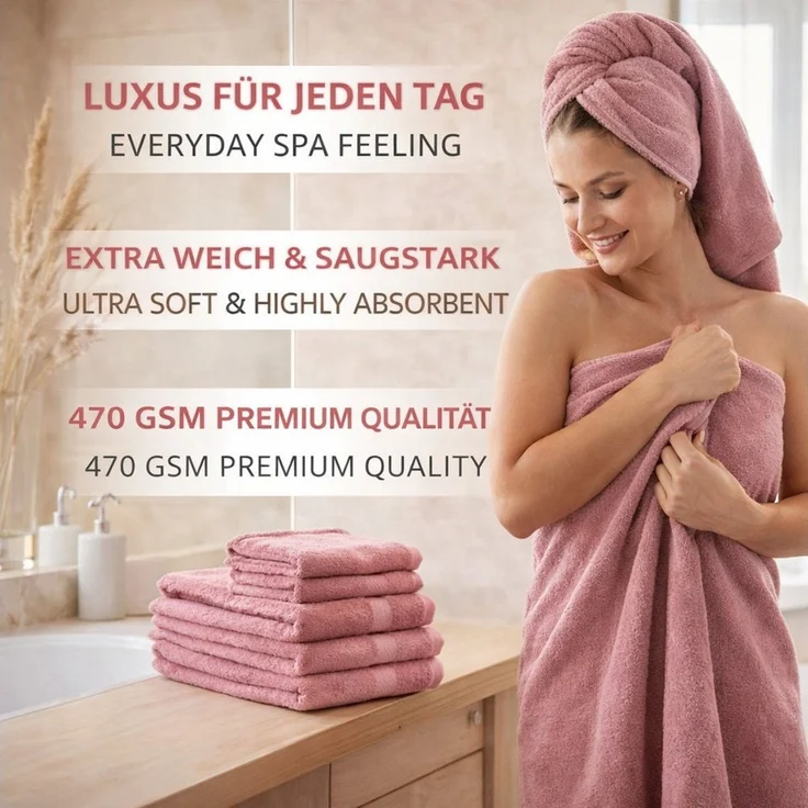 Betz Handtuch Set 10-tlg. Handtuch-Set PREMIUM, 100% Baumwolle (10-St), 100% Baumwolle – Bild 2