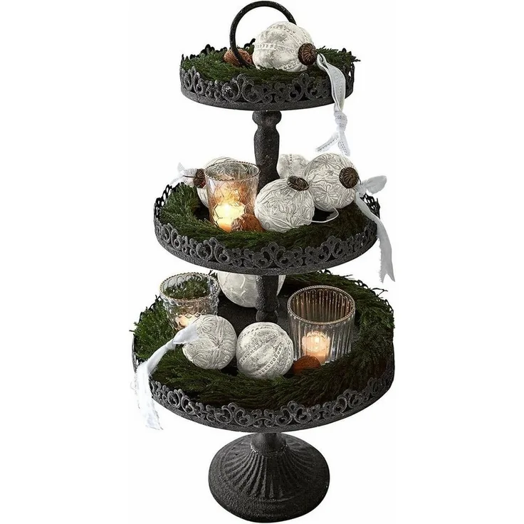 Mirabeau Etagere Etagere Garnette antikgrau, Eisen