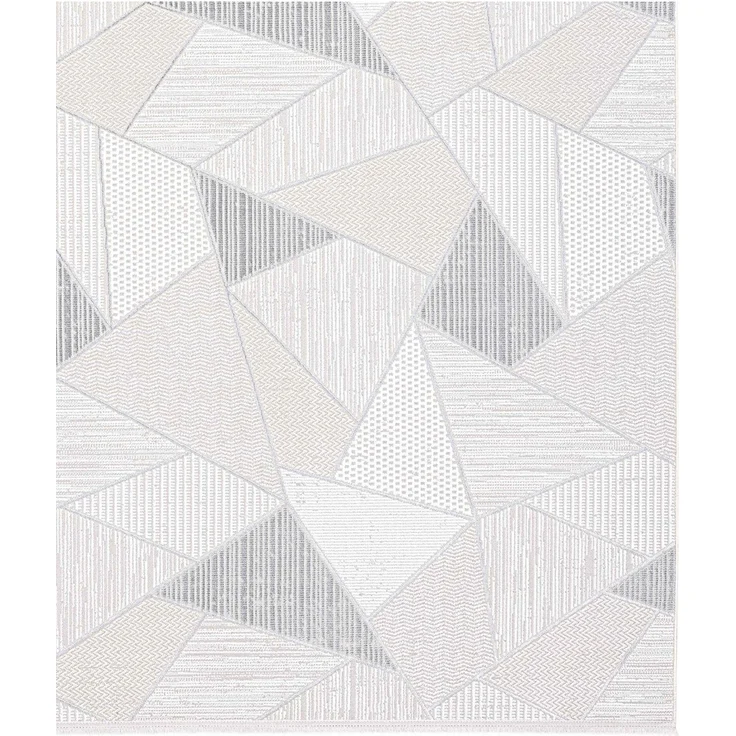 Mondlicht Beige Teppich 100 x 300 cm Polyester Grau 88778879 [en. casa] – Bild 2