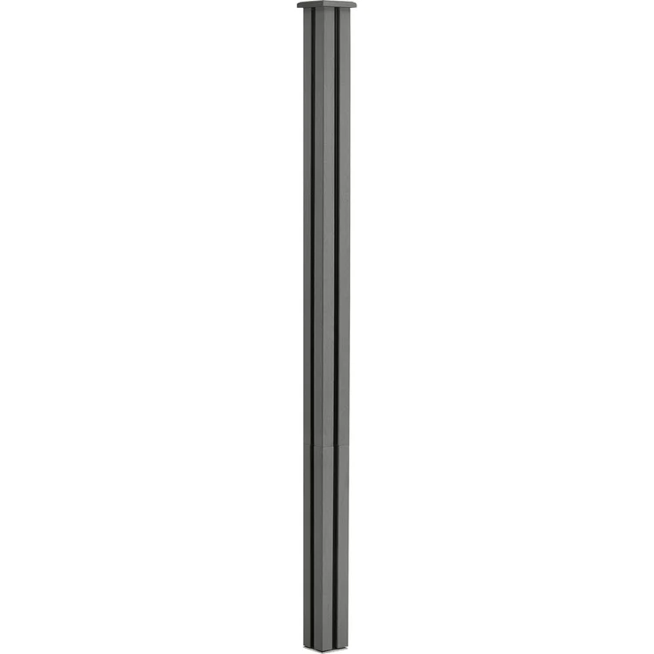 Gartenzaun Getafe WPC mit Pfosten 183x879 cm Grau neu. holz – Bild 5
