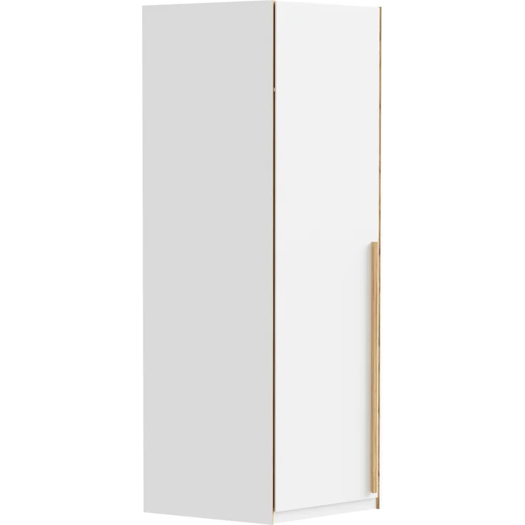 Eckkleiderschrank >SMARTROOM< in Weiss / Catania Eiche - 94,1x215x94,1 (BxHxT) – Bild 3