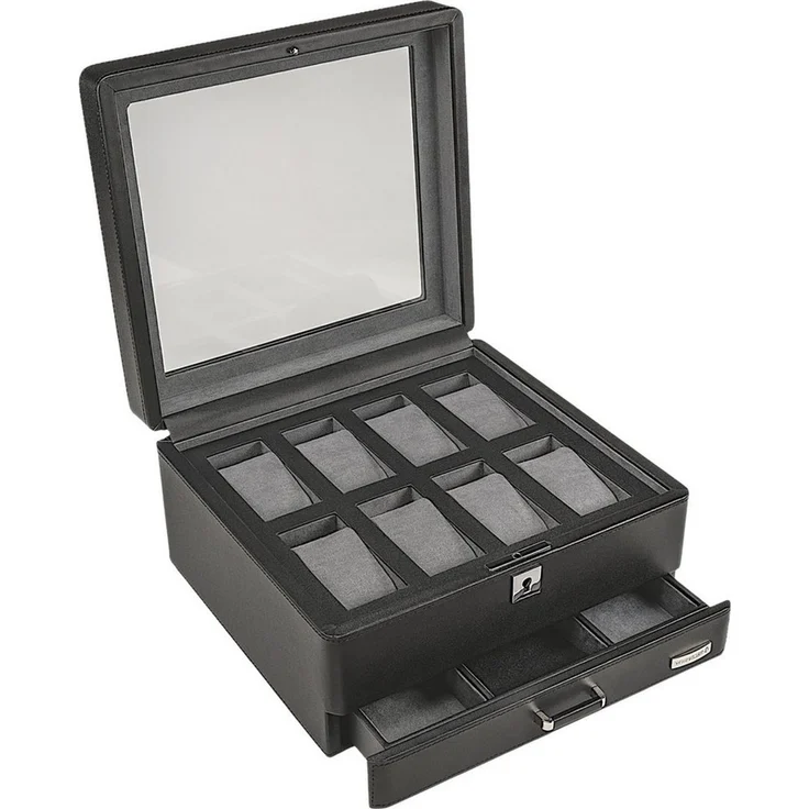 WINDROSE Uhrenbox Tempora, 804021.08, Aufbewahrung, Uhrenkasten, Ø max. 40mm, Armbanduhr, Geschenkidee – Bild 4