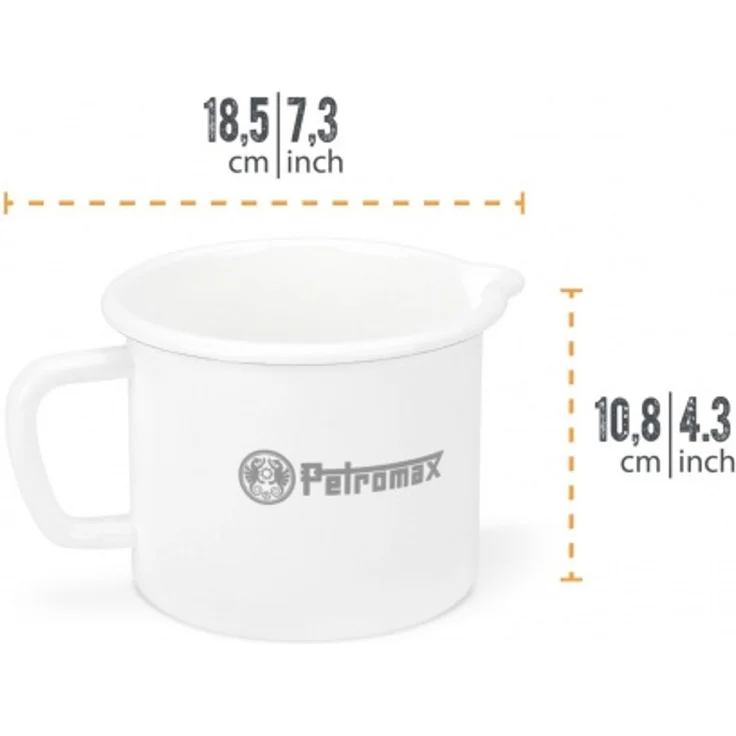 Emaille Milchtopf weiß (1,0 Liter) - Petromax – Bild 3