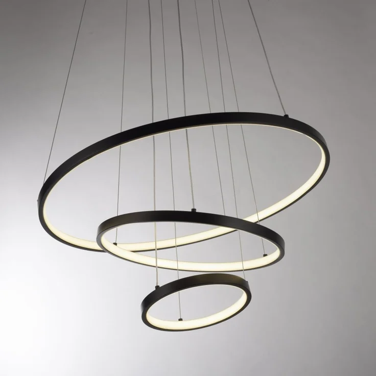 JUST LIGHT 15070-18 CERCHI Pendelleuchte schwarz 3000K – Bild 4