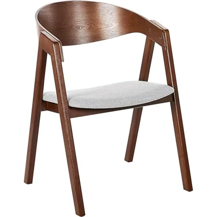 Esszimmerstuhl 2er Set YUBA Holz Hellgrau