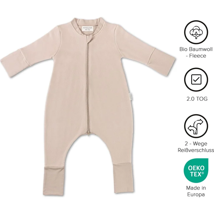 Hofbrucker Baby Schlafsack mit Füßen MILO – Bild 2