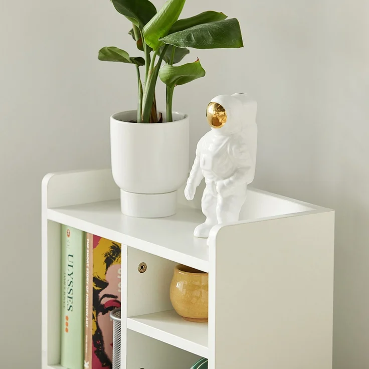 SoBuy FBT100-W Nachttisch, MDF, Melamin, Weiß, 43 x 81 x 36 cm – Bild 9