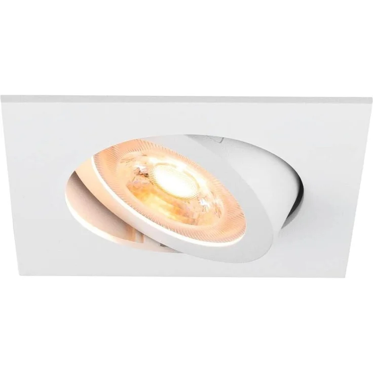 SLV NEW TRIA® 68, Deckeneinbauleuchte, quadratisch, max. 10W GU10, weiß - Einbauleuchten