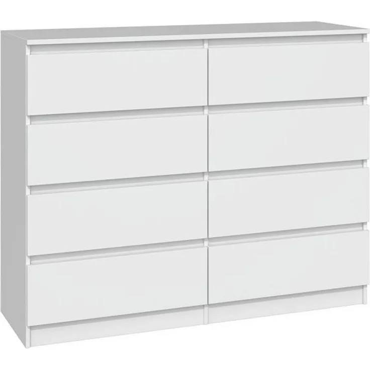 ibonto HOCHKOMMODE Weiss 40x120x97cm (H 120 x T 40 x B 120 cm)