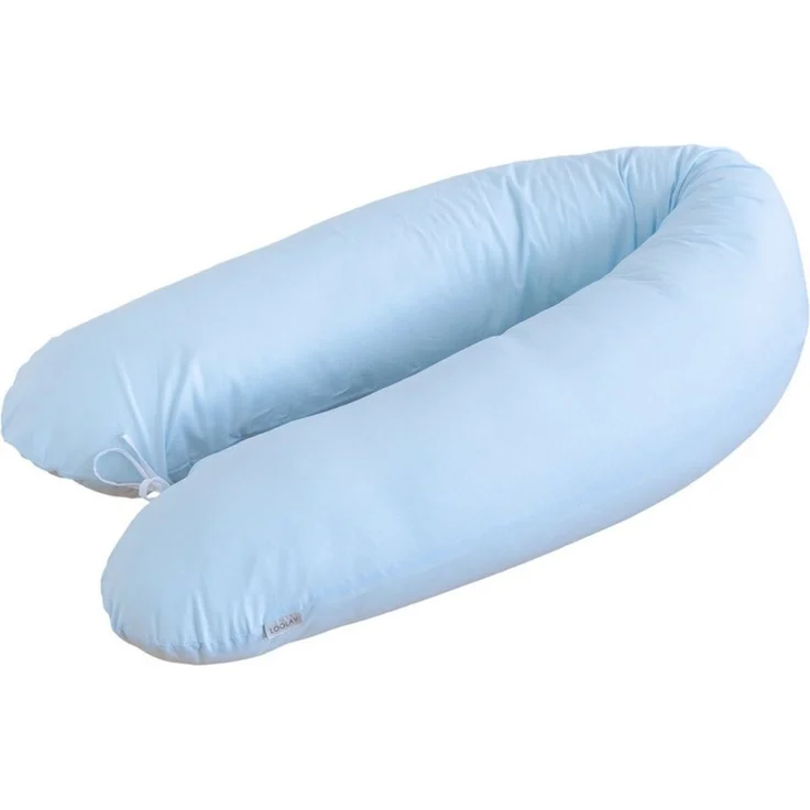 Loolay Seitenschläferkissen Classic BEIGE GRAU WEIß ROSA GELB BLAU Kissen Schwangerschaftskissen, multifunktionales Lagerungskissen M/L oder L/XL für Kinder Frauen und Männer, 170 o. 190 cm Standard Stillkissen inkl. 100% Baumwolle Bezug, LOOLAY® - 100... – Bild 1
