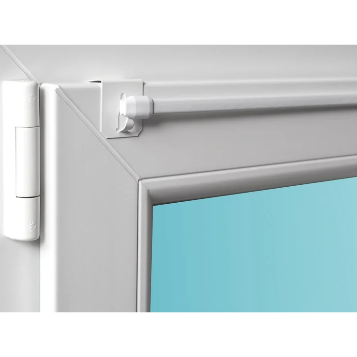 dekondo Gardinenstange "Florida", Vitragestange, Befestigung ohne Bohren oder Kleben, ausziehbar, inkl. Fensterhaken für einen Klemmbereich (Fensterdicke) von 15-20 mm, für eine Montage oben an Ihrem Fenster – Bild 2