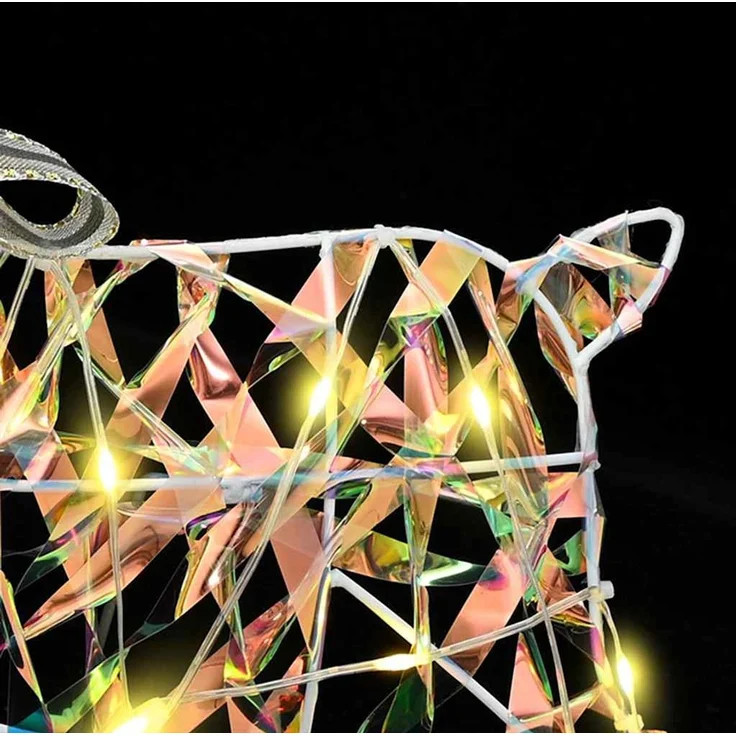 vidaXL Weihnachtsrentier 2 stk. 40 LEDs Warmes Weiß 42019144 – Bild 7