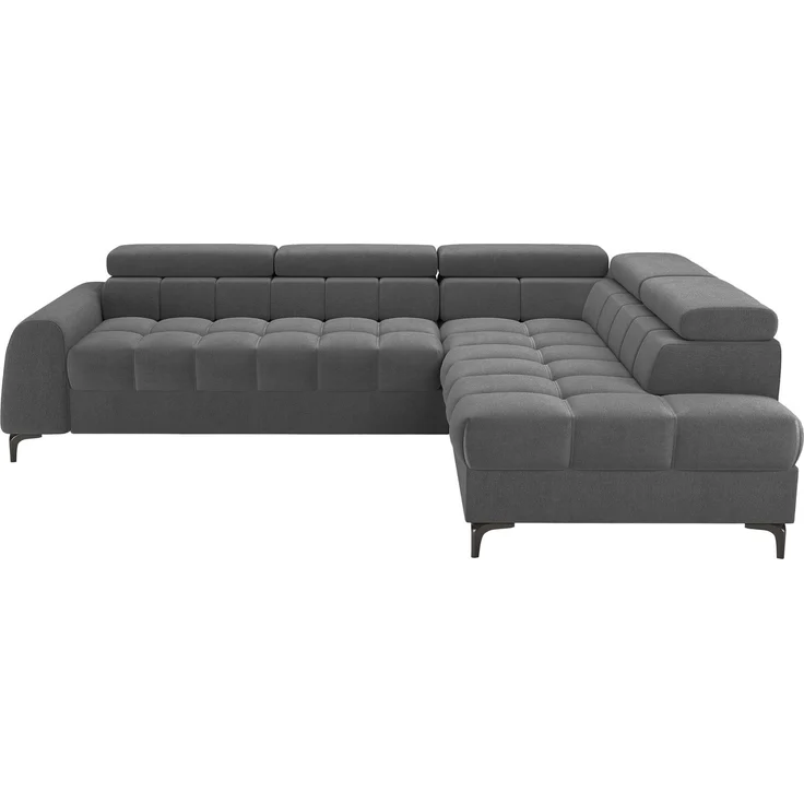 Selsey 'Arellio' Ecksofa rechts mit Schlaffunktion, L-Form, mit Bettkasten, Chenille Grau, 268 cm – Bild 5