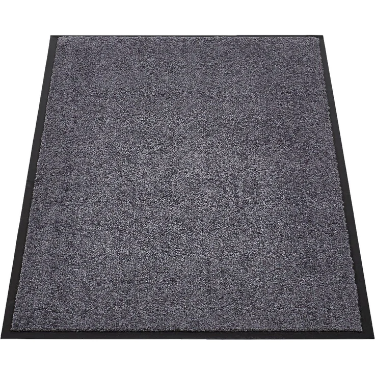Andiamo 'Super Wash & Clean' Fußmatte, Made in Belgium, rechteckig, Höhe: 7 mm, rutschhemmend, waschbar, Grau, 60 x 90 cm (Rechteckig) – Bild 5