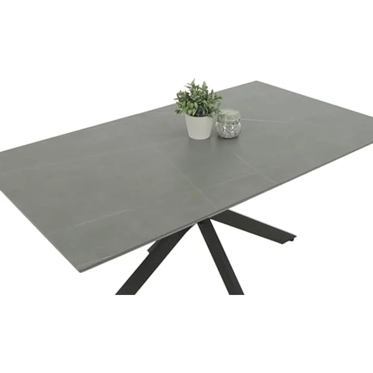 Esstisch Chiara - Marmoroptik Grau matt – Bild 5