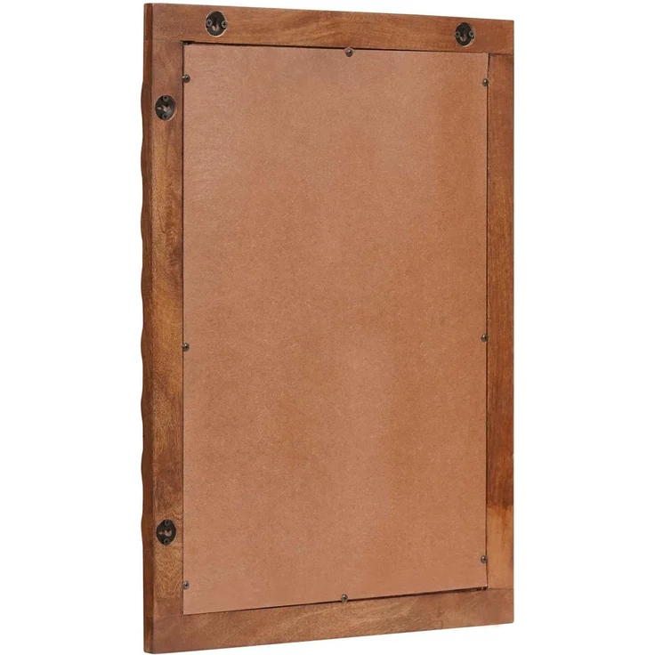 vidaXL Badezimmer Spiegel Akazienbraune Oberfläche 50 x 70 x 2,5 cm 4017931 – Bild 2