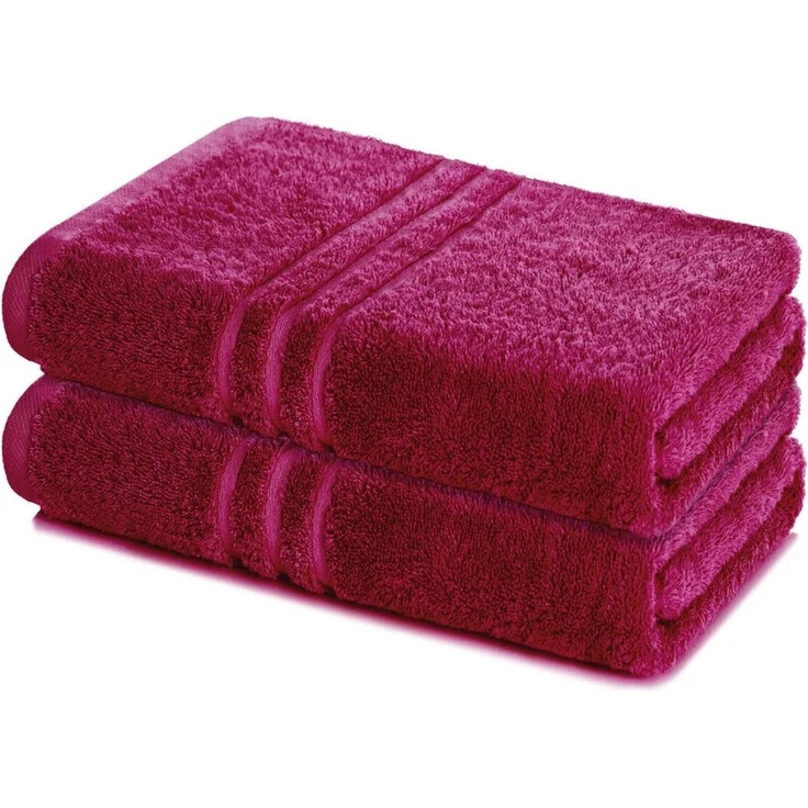 Lavea Badetuch Elena 2er Set Badetücher 100x150 cm, Duschtuch, 500 g/m² Frottier, weich & saugstark, pflegeleicht – Bild 1