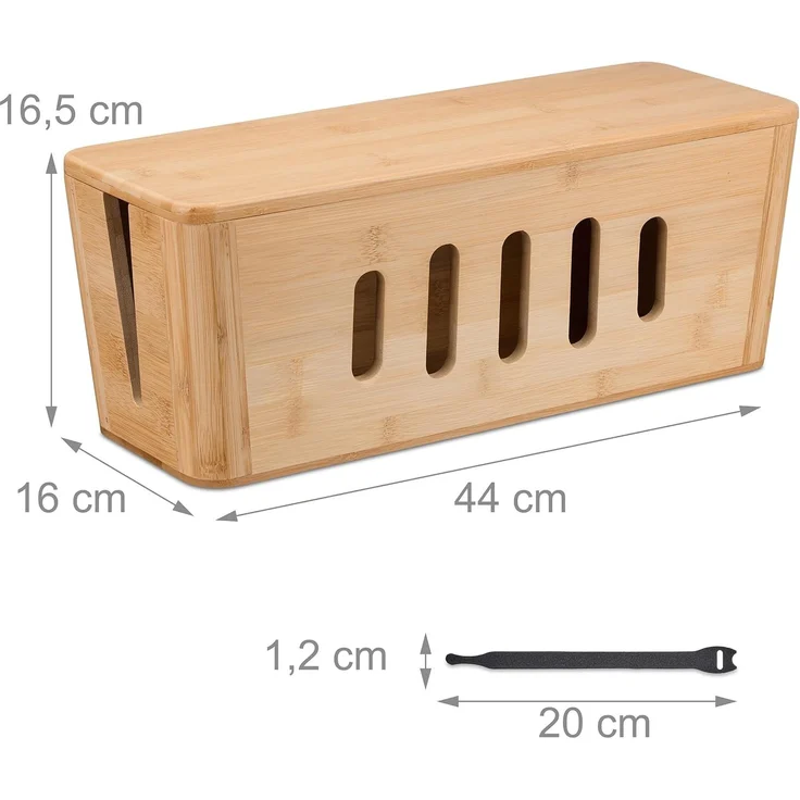Kabelbox aus Bambus 10049898 – Bild 4