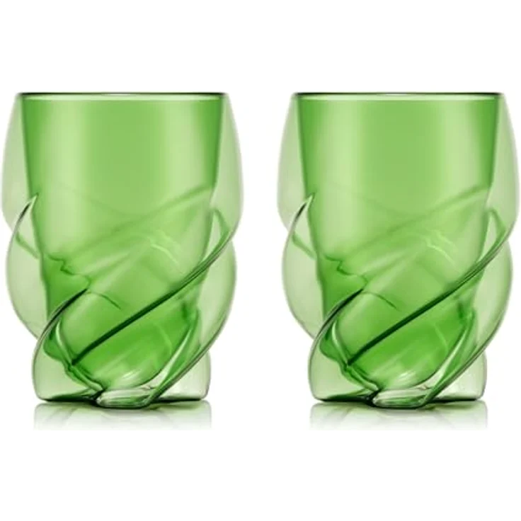 Bodum 2 Stück Glas doppelwandig 0.27l Pavina Paris transparent green – Bild 2