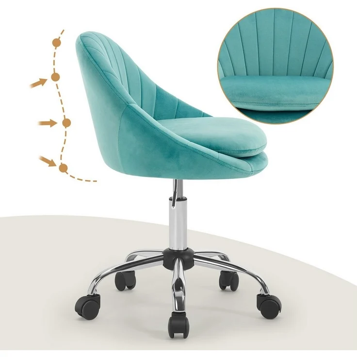 Woltu Bürostuhl (1 St), ergonomisch, Schminkstuhl, Schreibtischstuhl 150 kg belastbar – Bild 3