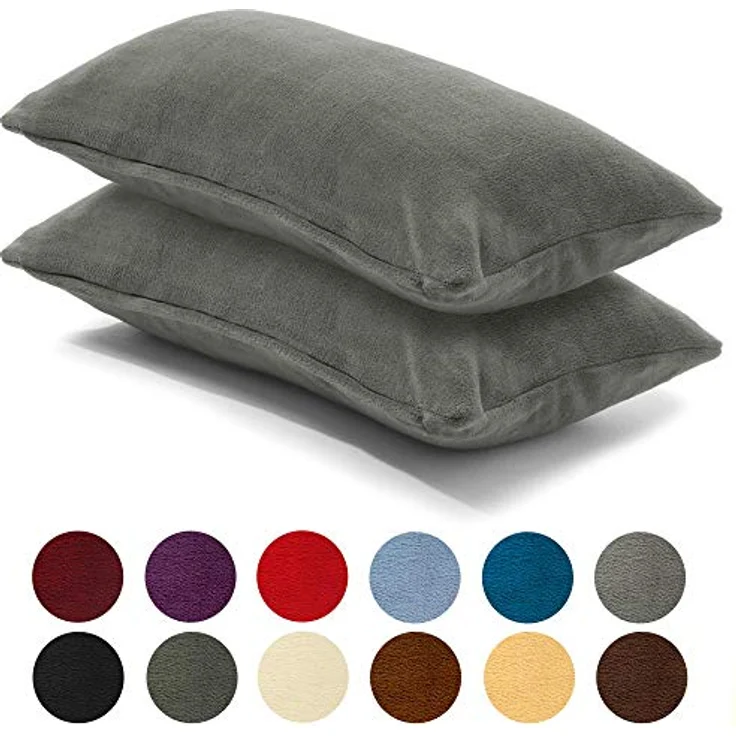 CelinaTex Kissenbezüge Comfortable Kissenbezüge Kissenhüllen 2er Set 40x80cm grau – Bild 3