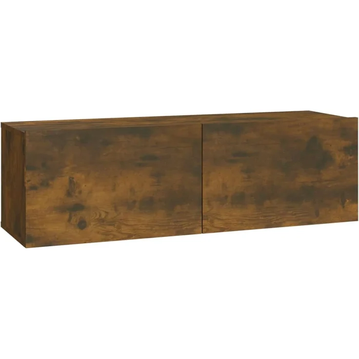 6-tlg. TV-Schrank, Lowboard TV Räuchereiche Holzwerkstoff – Bild 5