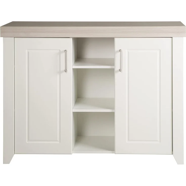 roba Kinderzimmerset 'Felicia' 3-teilig - Bett 70 x 140 - Kleiderschrank 3-türig - Weiß / Luna Elm – Bild 10