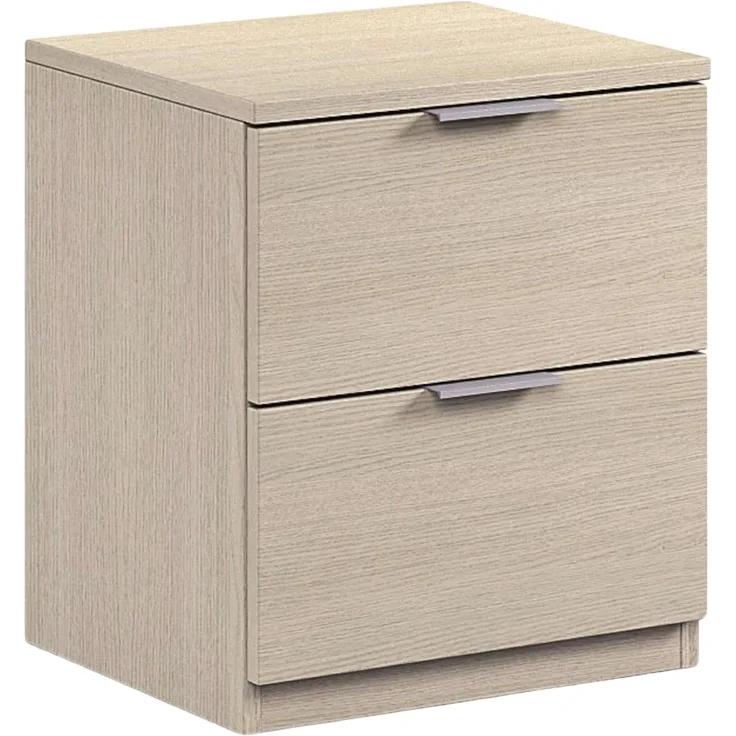 Nachttisch, Office Book, Low-Cost-Modell, Eichen-Finish, Maße: 38 cm (Breite) x 45 cm (Höhe) x 34 cm (Tiefe)