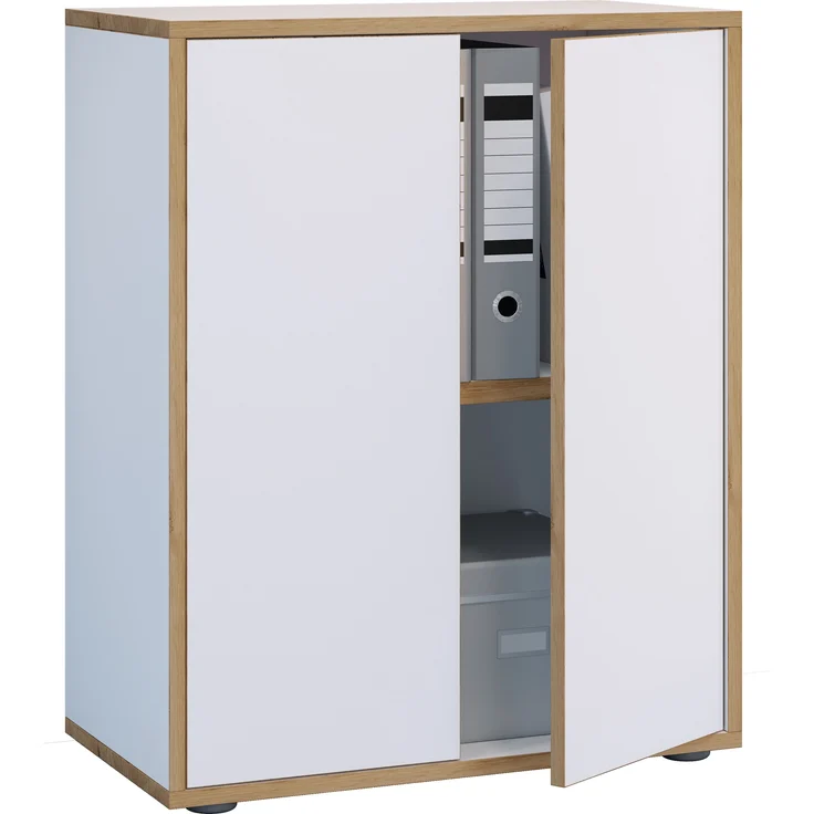 VCM Büroschrank Salia 920720 Weiß H. 74 x B. 60 x T. 33 cm – Bild 1