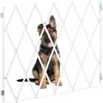 Ausziehbares Hundeabsperrgitter in Weiß 10045281