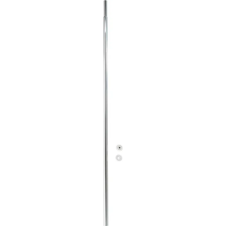 WENKO Teleskop-Duschstange 110-185 cm, Chrom, Aluminium rostfrei