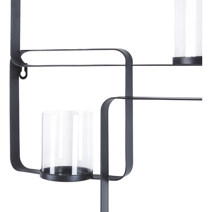 Wandkerzenhalter PALAWAN Metall 65 cm Schwarz – Bild 5