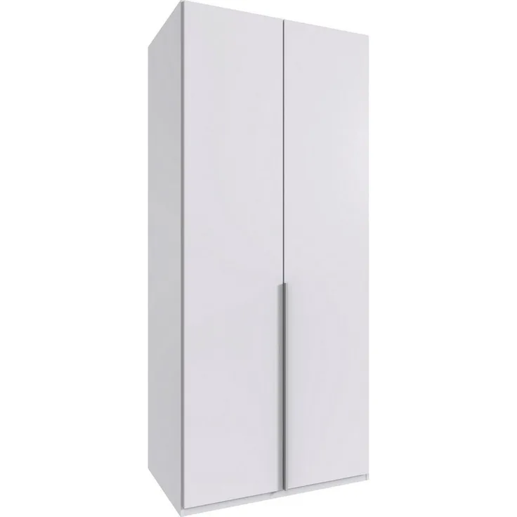 Wimex Kleiderschrank Mugano,in 5 Breiten,2 Höhen,2 Tiefen, viele Farben, Made in Germany (in Basic oder Premium Ausstattung) mit langen Griffen aus Metall, mit oder ohne Spiegel