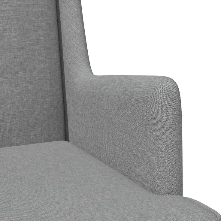 vidaXL Sessel Hellgrau Stoff 42029948 – Bild 5