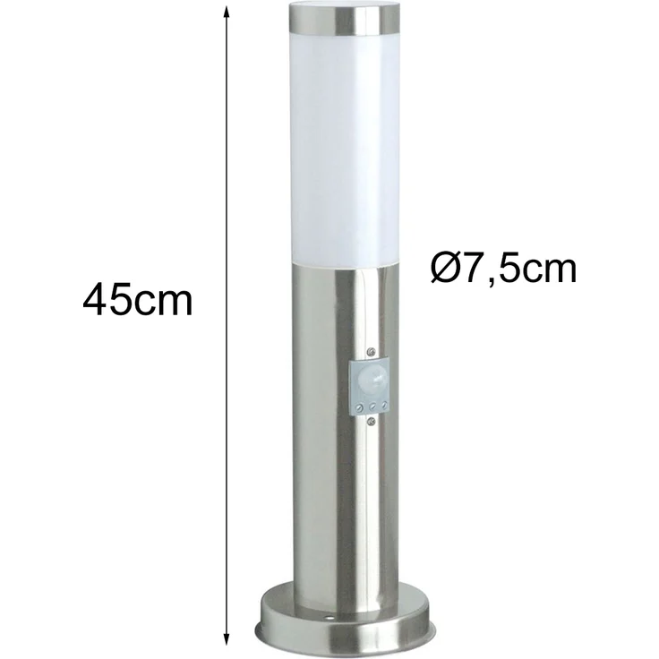 Smartwares 10.042.75 Gartenpfosten/Außenstehleuchte mit Bewegungsmelder RX1010-45S – Bild 7