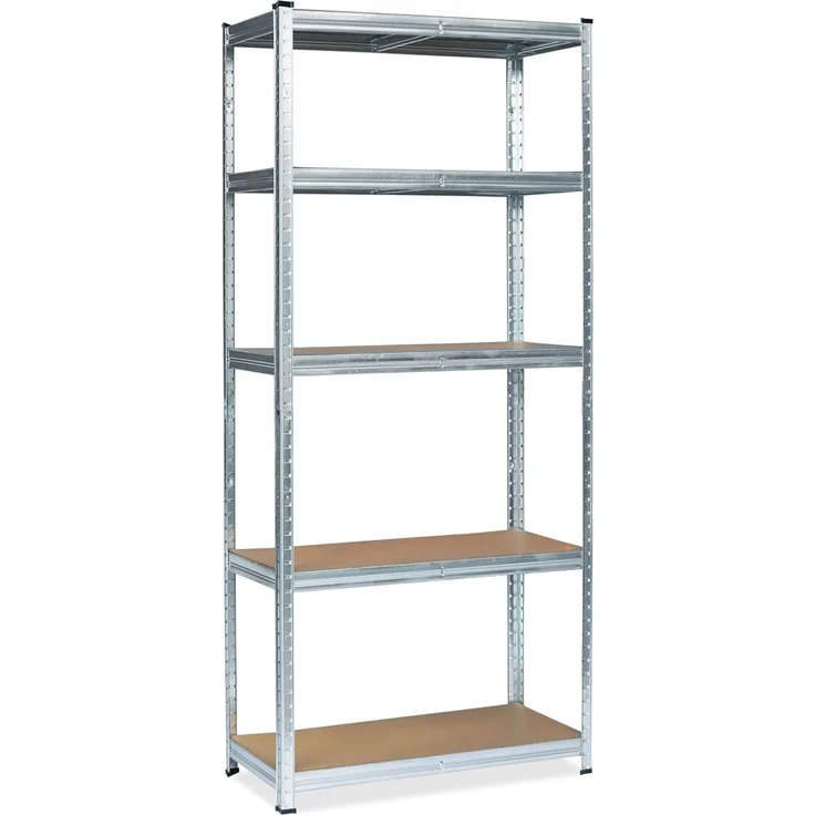 Grafner® Lagerregal 172 x 75 x 30 cm mit 5 Böden max. 375 kg Metall verzinkt Kellerregal Schwerlastregal – Bild 1