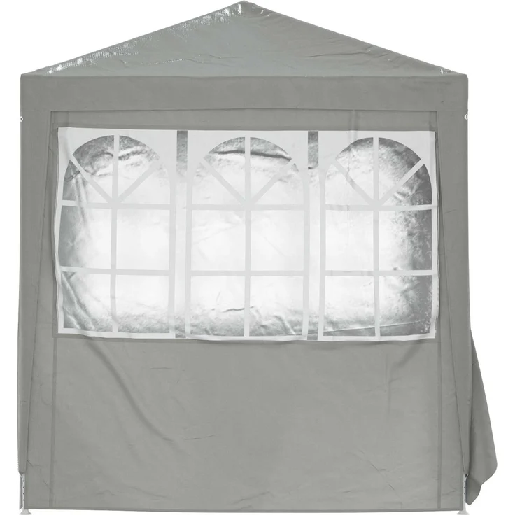 vidaXL Party-Zelt Hellgrau 200 x 200 x 240 cm PE und Stahl 42032995 – Bild 5