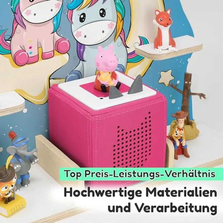 stadtecken Kinderregal Nachteule, Regal für die Toniebox und ca. 50 Tonies – Bild 4