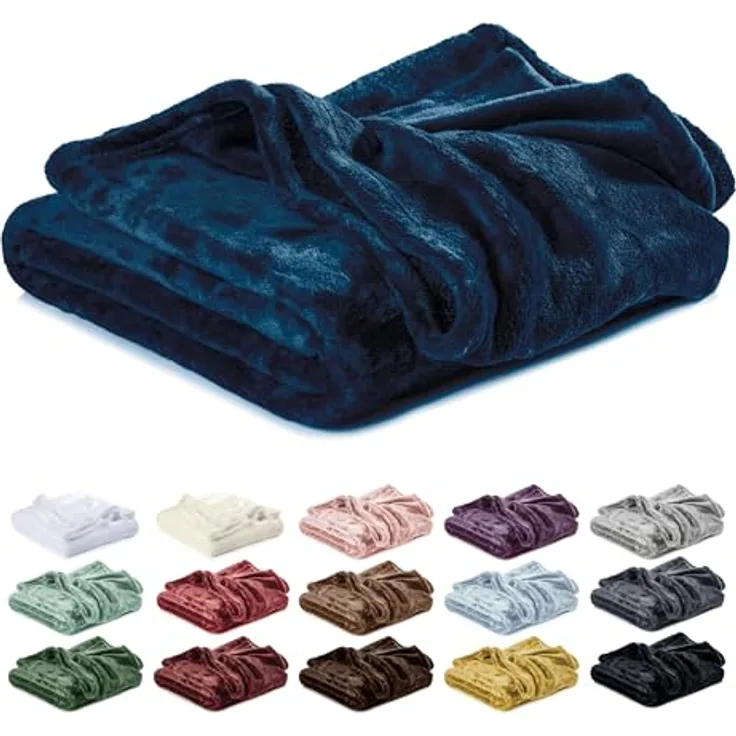 Wohndecke Kuscheldecke, Fleecedecke, Wolldecke flauschig und weich, Lavea, Sofadecke, Atmungsaktiv & Hautfreundlich, Decke