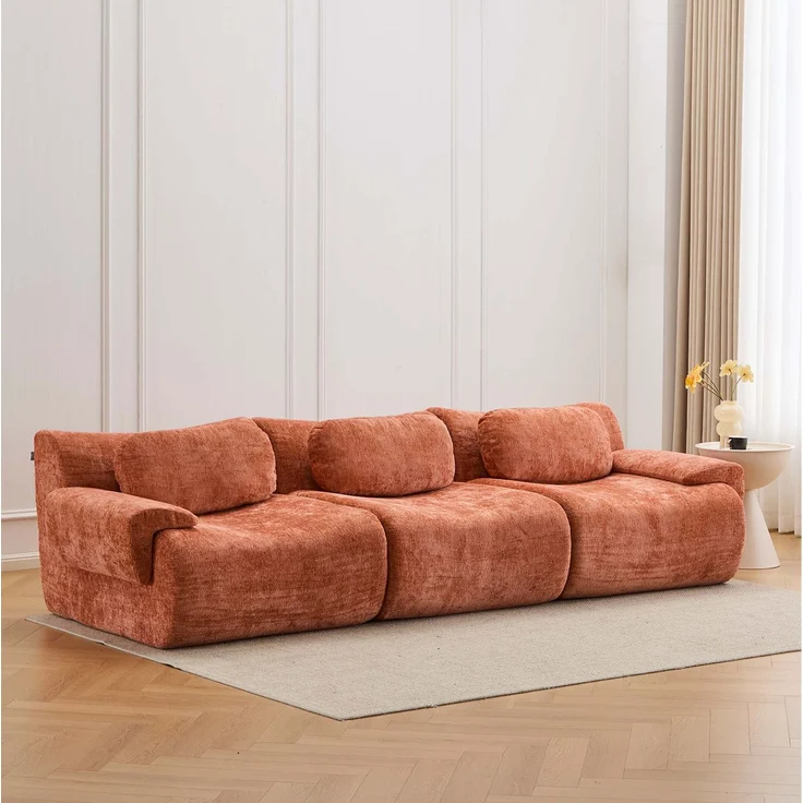 EINHOM 3-Sitzer Komprimiertes Sofa mit Wellenform-Design – Bild 7