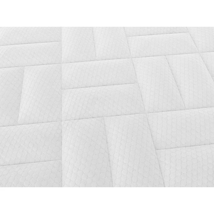 Vente-unique - Set 140 x 190 cm weißer Bettkasten + Schaumstoff und Gel-Memory-Matratze 7 Zonen 22cm Höhe - SOMIRA von YSMÉE – Bild 7